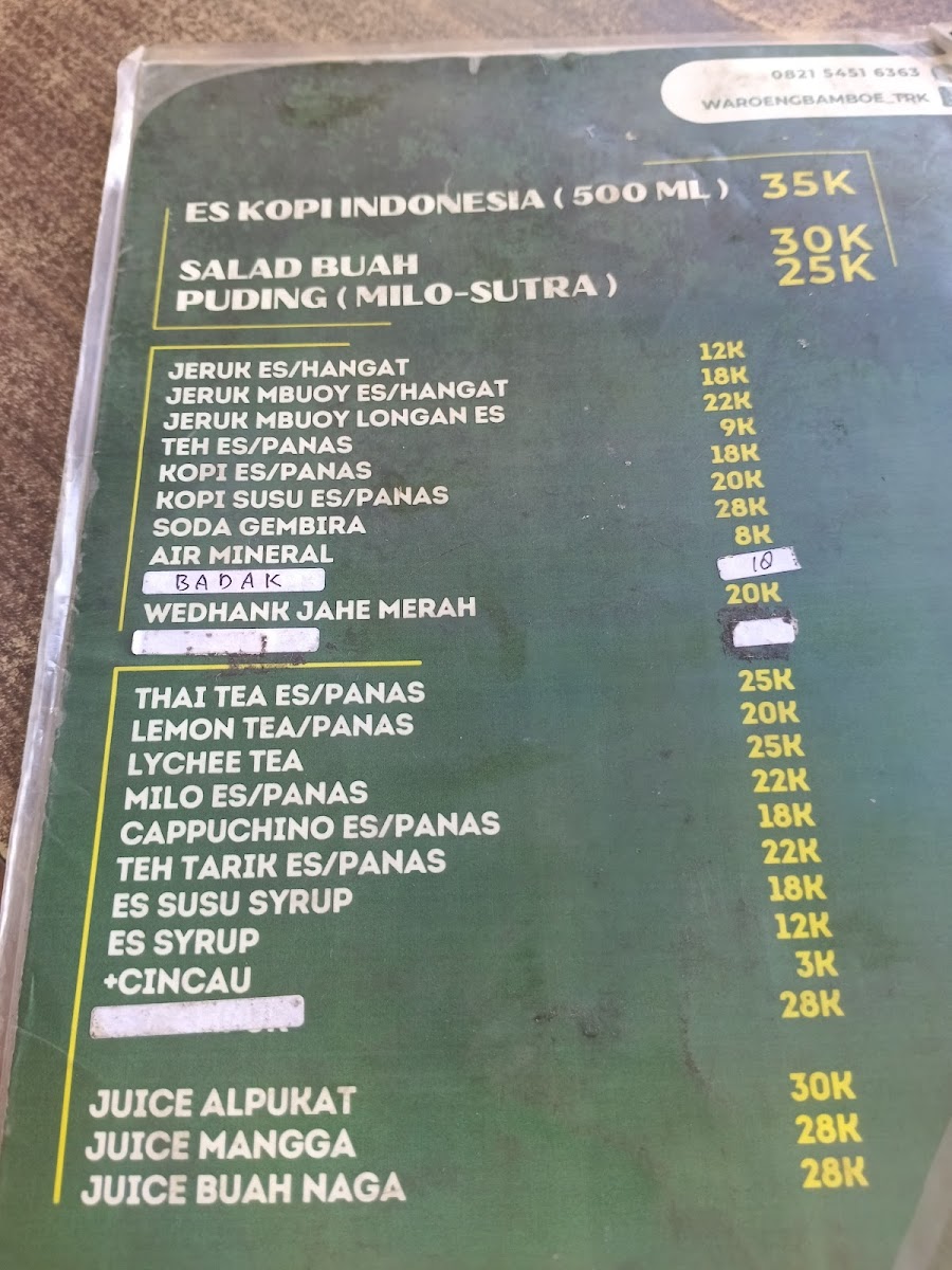 Waroeng Bamboe Menu - Image 5