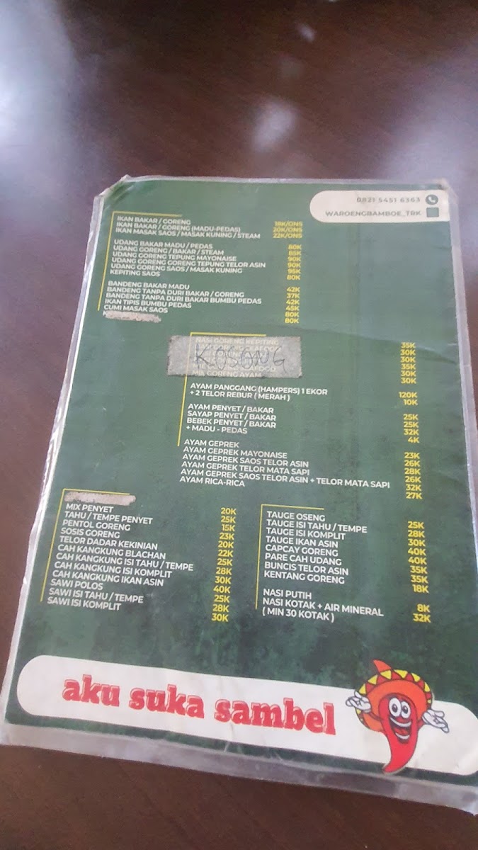 Waroeng Bamboe Menu - Image 6